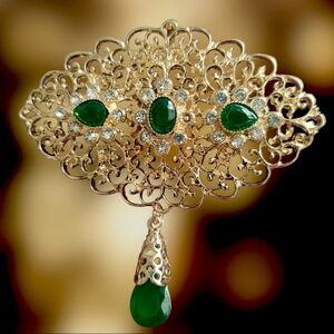 Morrocan Style Filigree Brooch